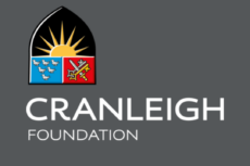 Logo of Cranleigh Foundation against a grey background