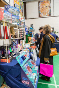 Shopper at Cranleigh Christmas Fair