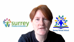 Screen grab of Stacey McCabe, Deputy Headteacher of Surrey Virtual School